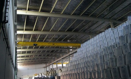 Telhado e tanques de inox - Usina Alta Mogiana